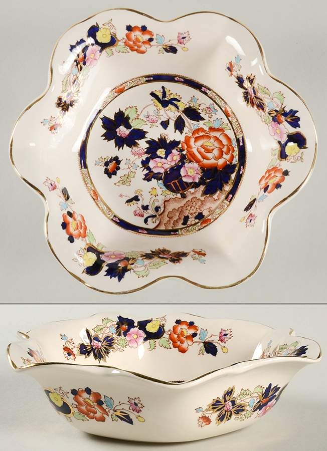 Mandarin Round Fluted Dessert Bowl by Mason's-1
