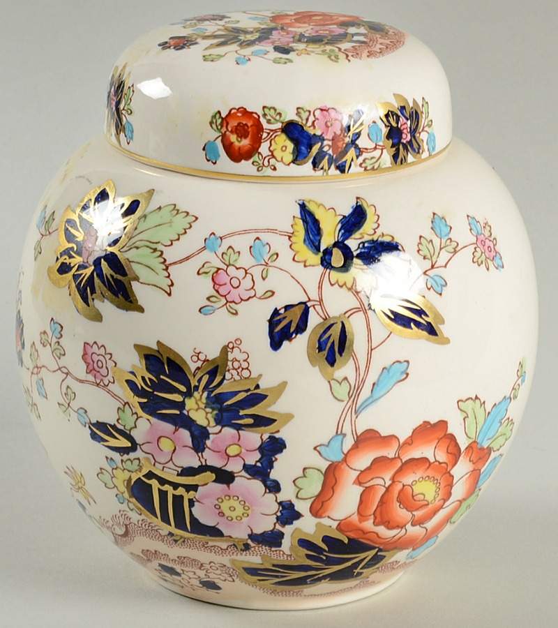 Mandarin Miniature Prunus Jar & Lid by Mason's-1