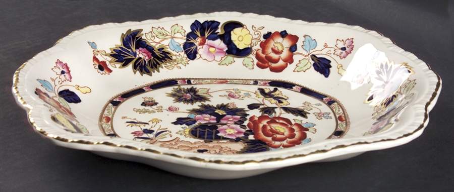 Mandarin Oval Gadroon Dessert Bowl by Mason's-1
