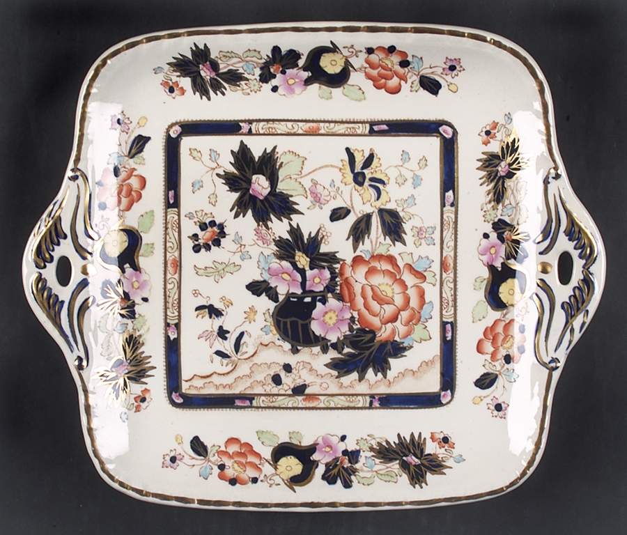 Mandarin Square Handled Cake Plate by Mason's-1