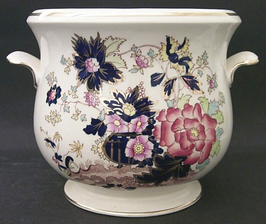 Mandarin Handled Cachepot by Mason's-1