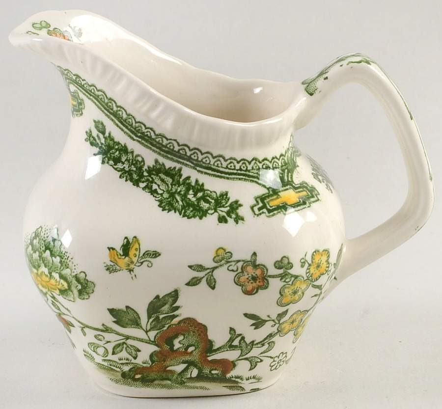Manchu Green Multicolor Creamer by Mason's-1