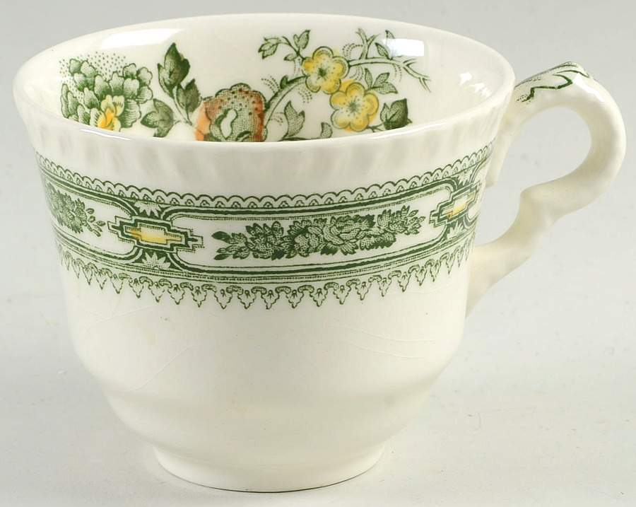 Manchu Green Multicolor Flat Cup by Mason's-1