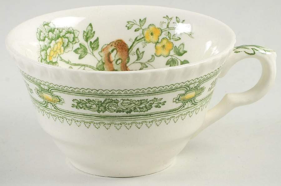 Manchu Green Multicolor Flat Cup by Mason's-1