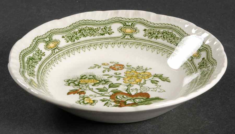 Manchu Green Multicolor Fruit/Dessert (Sauce) Bowl by Mason's-1