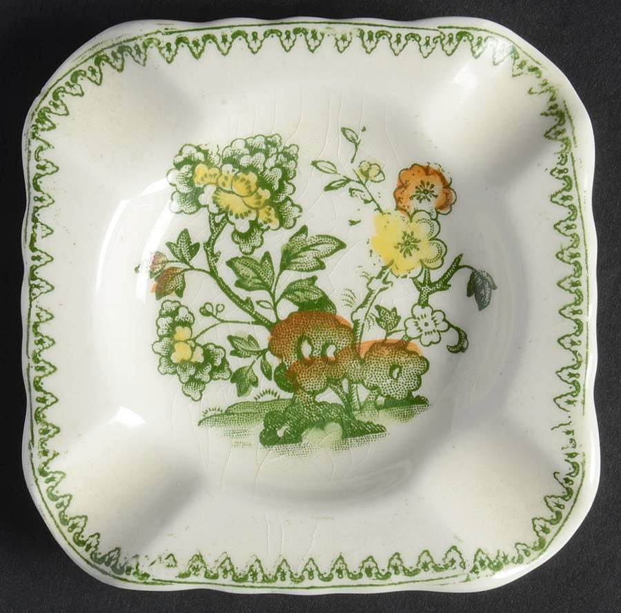 Manchu Green Multicolor Small Ashtray by Mason's-1