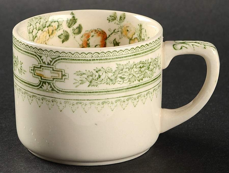 Manchu Green Multicolor Flat Cup by Mason's-1