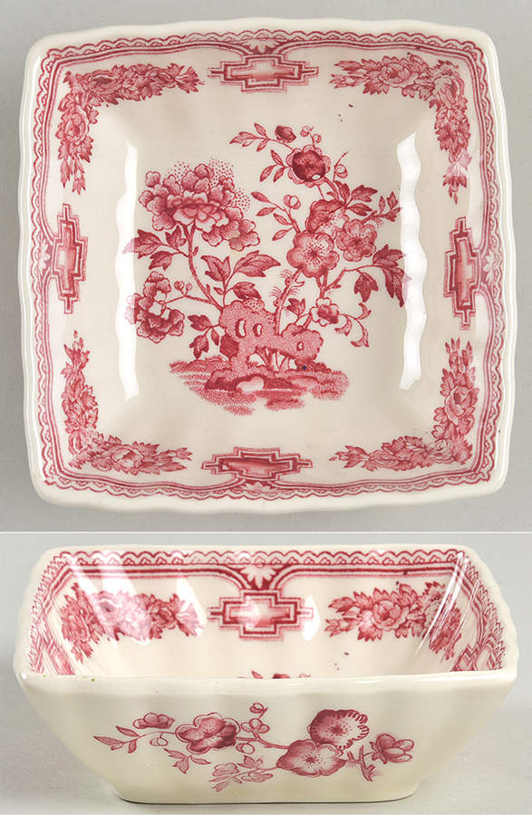 Manchu Pink Sweet Meat Dish 4" by Mason's-1