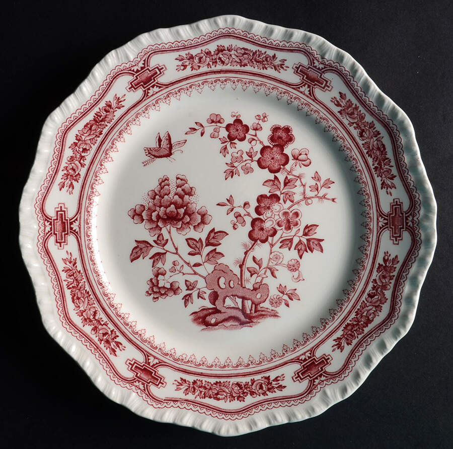 Manchu Pink Luncheon Plate by Mason's-1