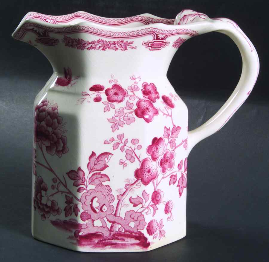 Manchu Pink 40 Oz Fenton Jug by Mason's-1