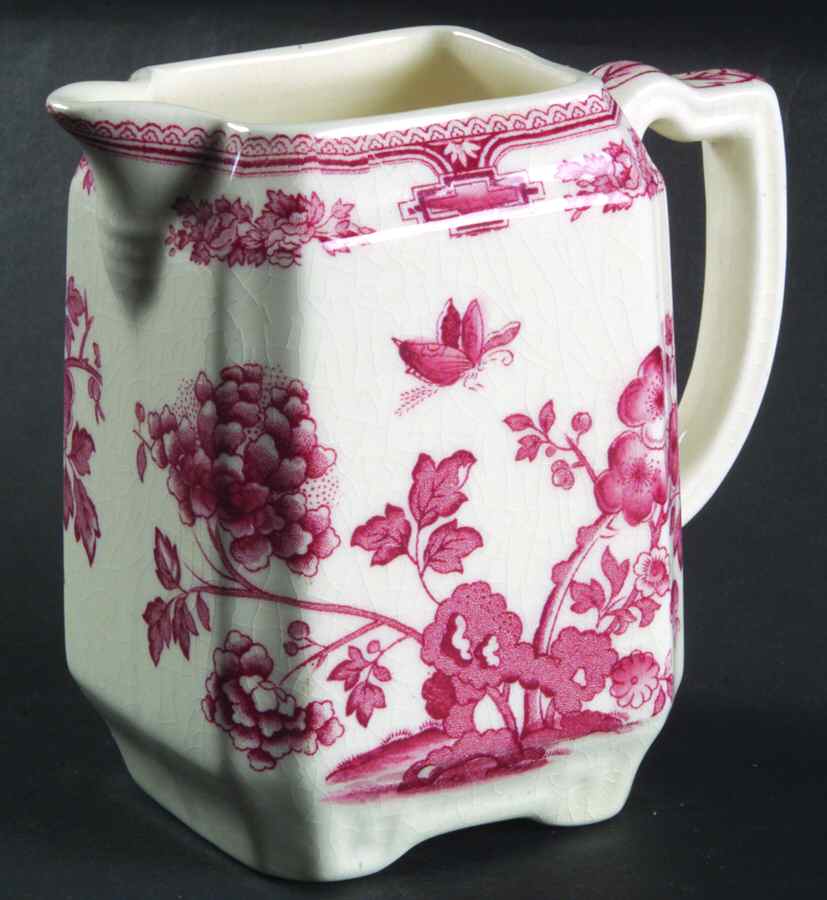 Manchu Pink Square Fan Creamer by Mason's-1
