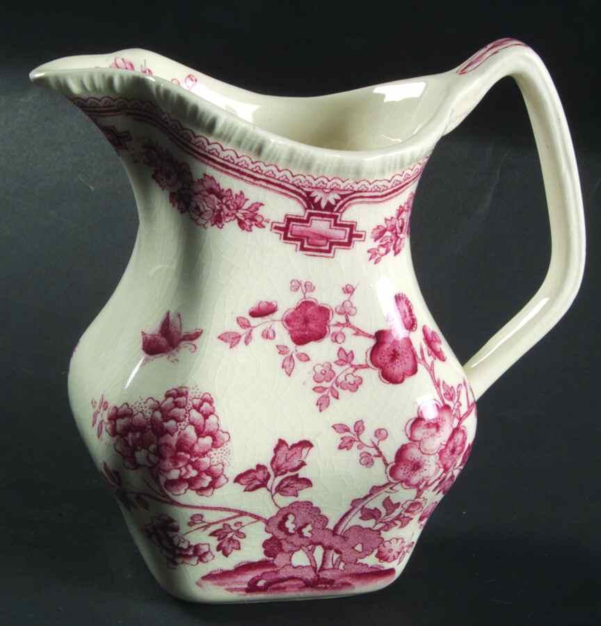 Manchu Pink 12 Oz Gadroon Jug by Mason's-1