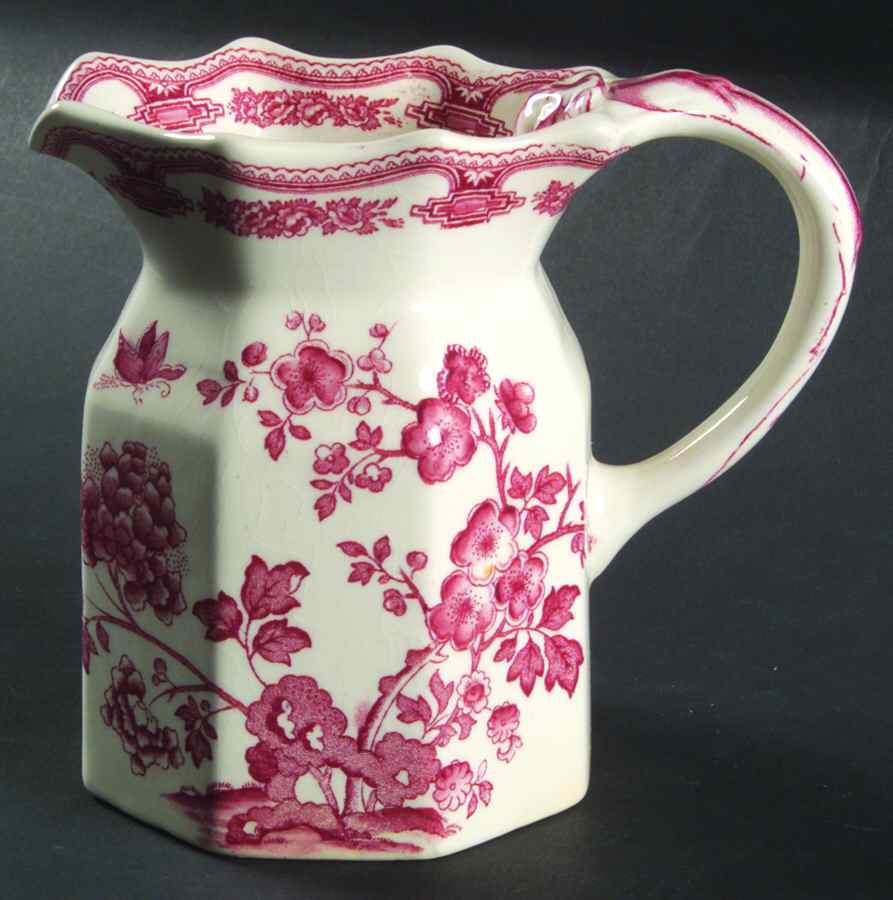 Manchu Pink 12 Oz Fenton Jug by Mason's-1