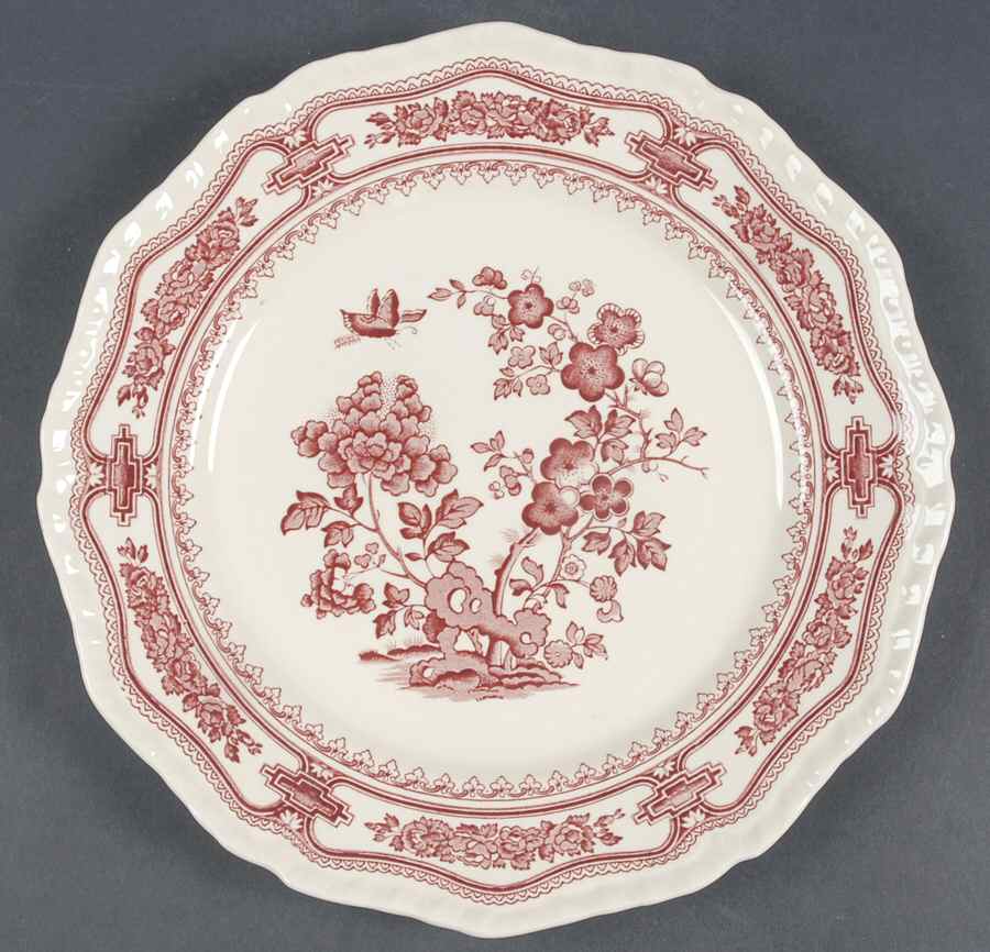 Manchu Pink Dinner Plate by Mason's-1