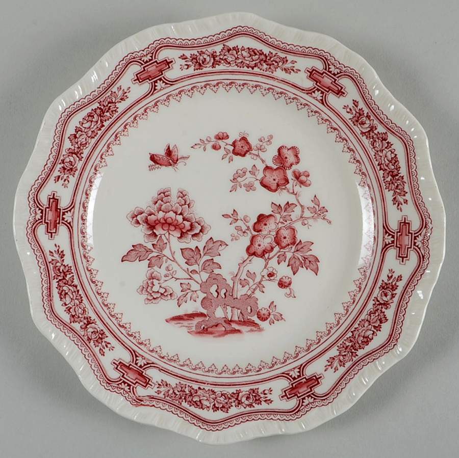 Manchu Pink Salad Plate by Mason's-1