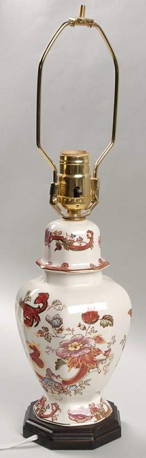 Mandalay Red Petit Tokyo Electric Lamp Base by Mason's-1