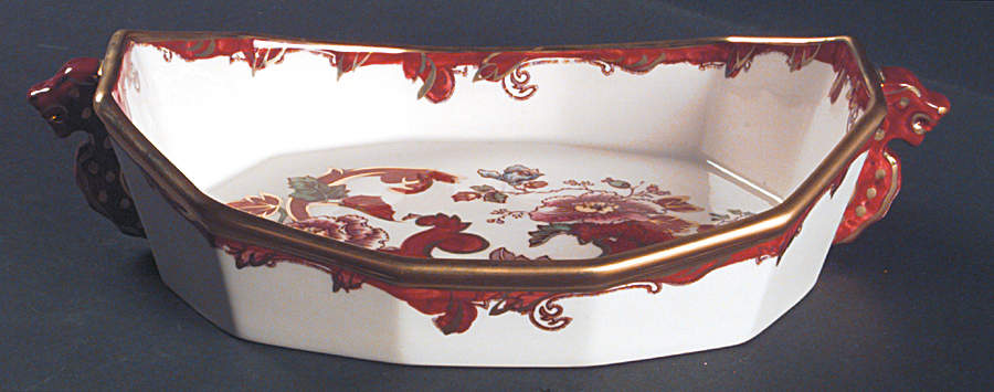 Mandalay Red Sea Horse Tray by Mason's-1