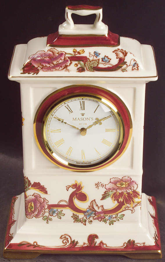 Mandalay Red Chester Clock by Mason's-1