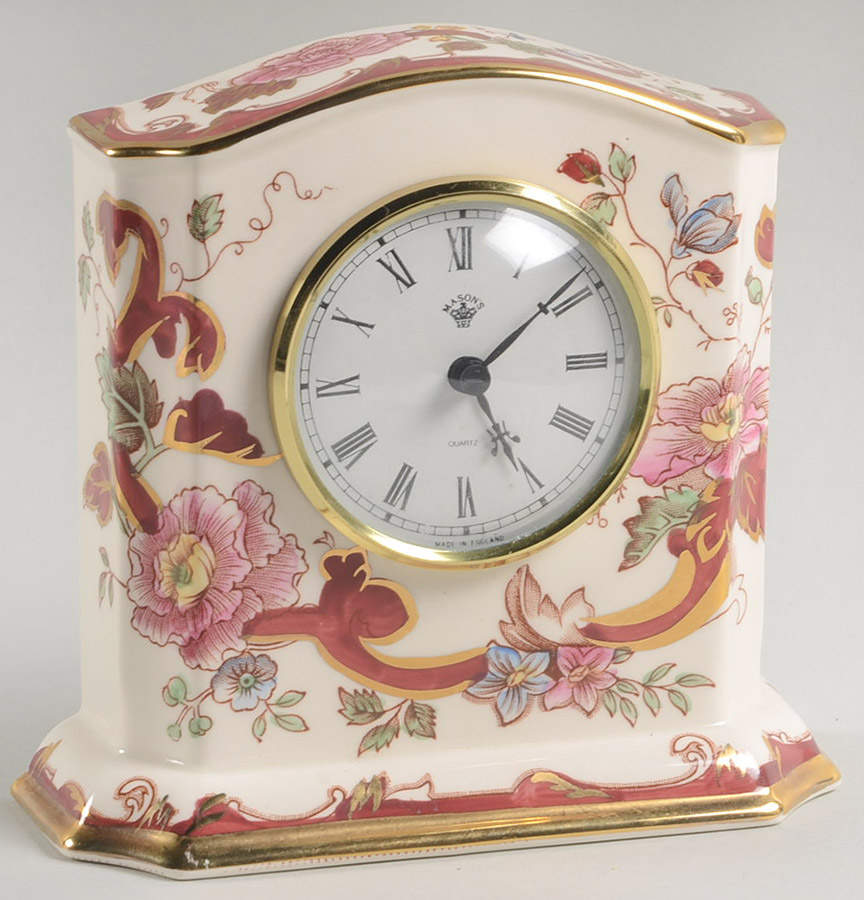 Mandalay Red Nankin Clock by Mason's-1
