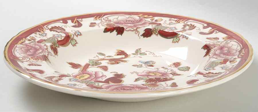 Mandalay Red Rim Soup Bowl by Mason's-1