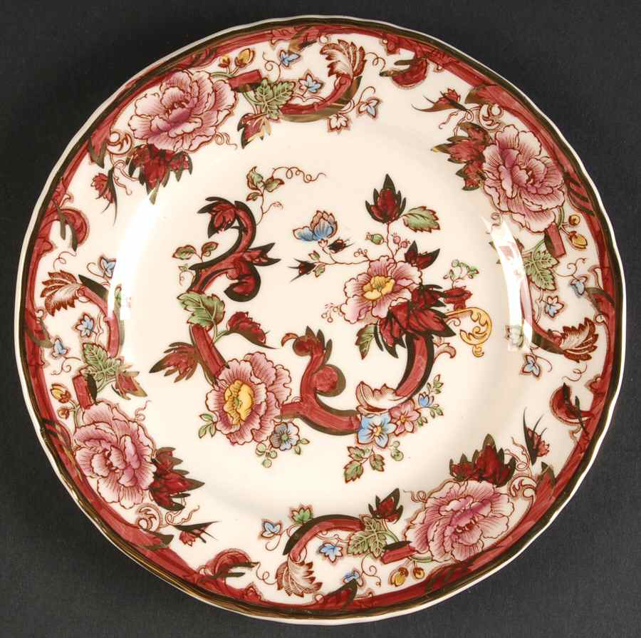 Mandalay Red Bread & Butter Plate by Mason's-1