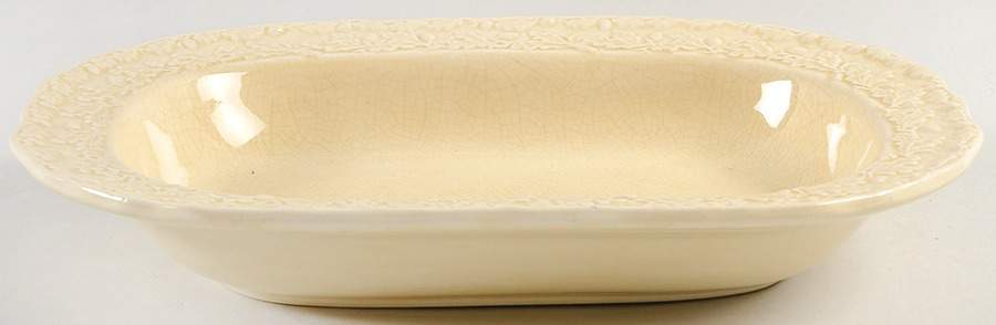Mason's Oak Cream 10" Oval Vegetable Bowl by Mason's-1