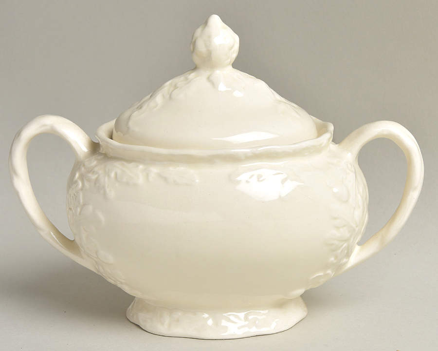 Mason's Oak Cream Sugar Bowl & Lid by Mason's-1