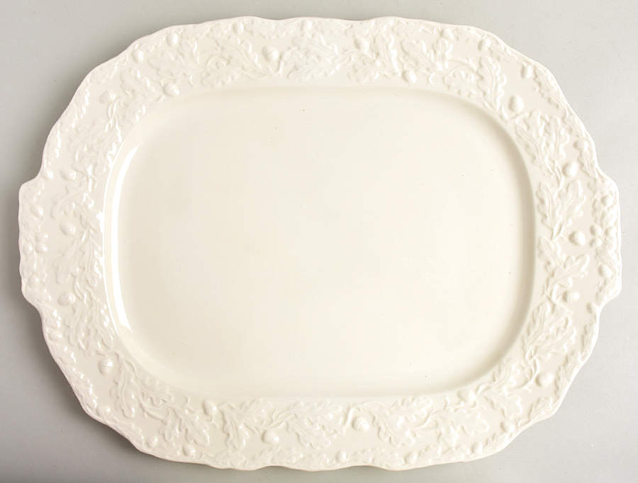 Mason's Oak Cream 19" Oval Serving Platter by Mason's-1