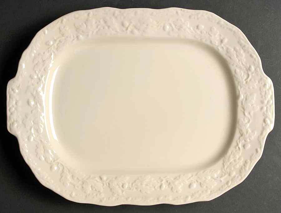Mason's Oak Cream 14" Oval Serving Platter by Mason's-1