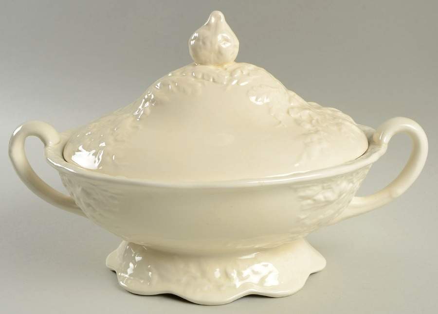 Mason's Oak Cream Oval Covered Vegetable by Mason's-1