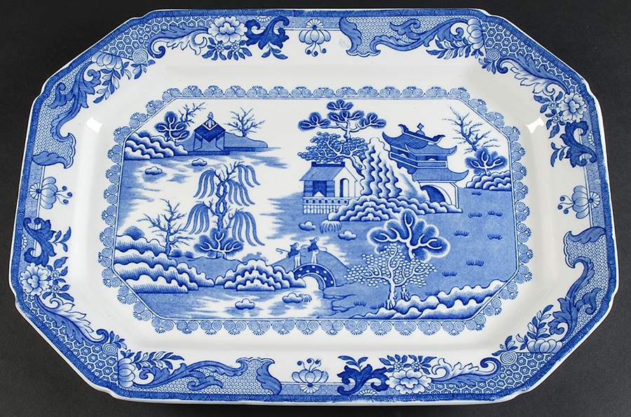 MAS2 17" Rectangular Serving Platter by Mason's-1
