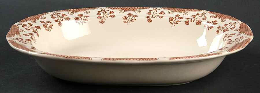 Cambric 10" Oval Vegetable Bowl by Mason's-1