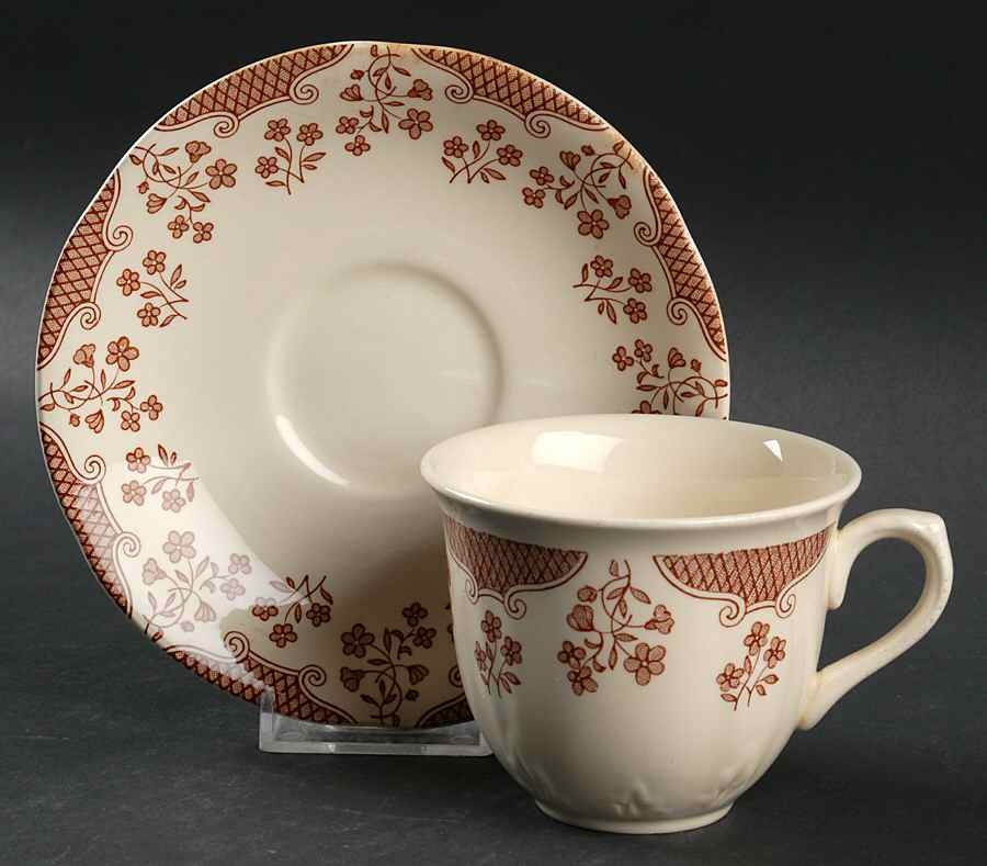 Cambric Flat Cup & Saucer Set by Mason's-1