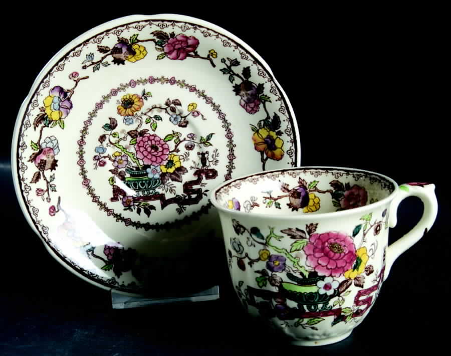 Nabob Flat Cup & Saucer Set by Mason's-1