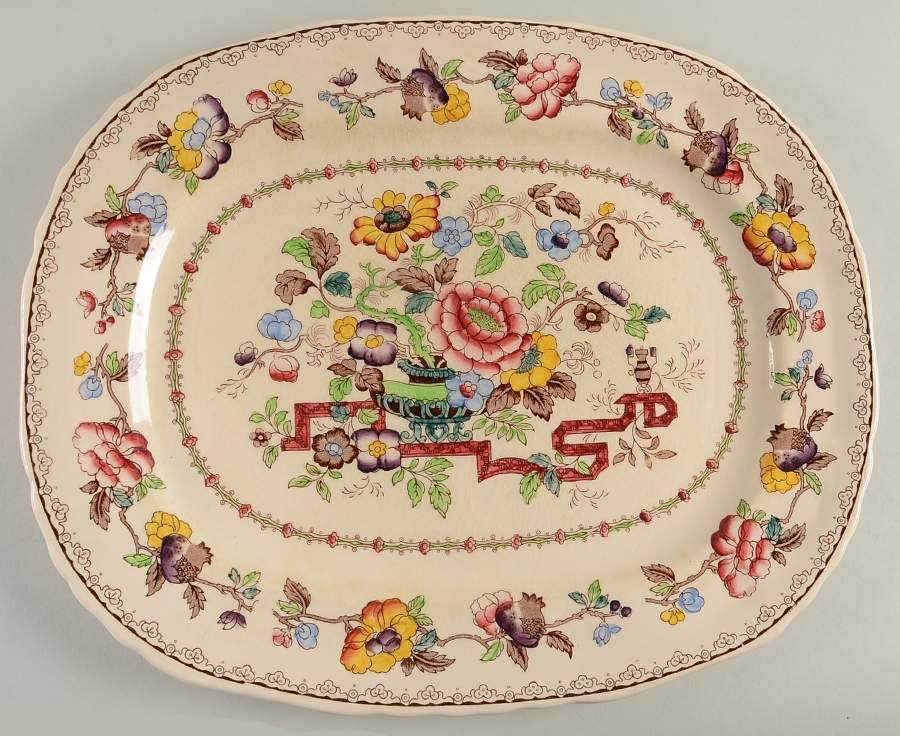 Nabob 15" Oval Serving Platter by Mason's-1