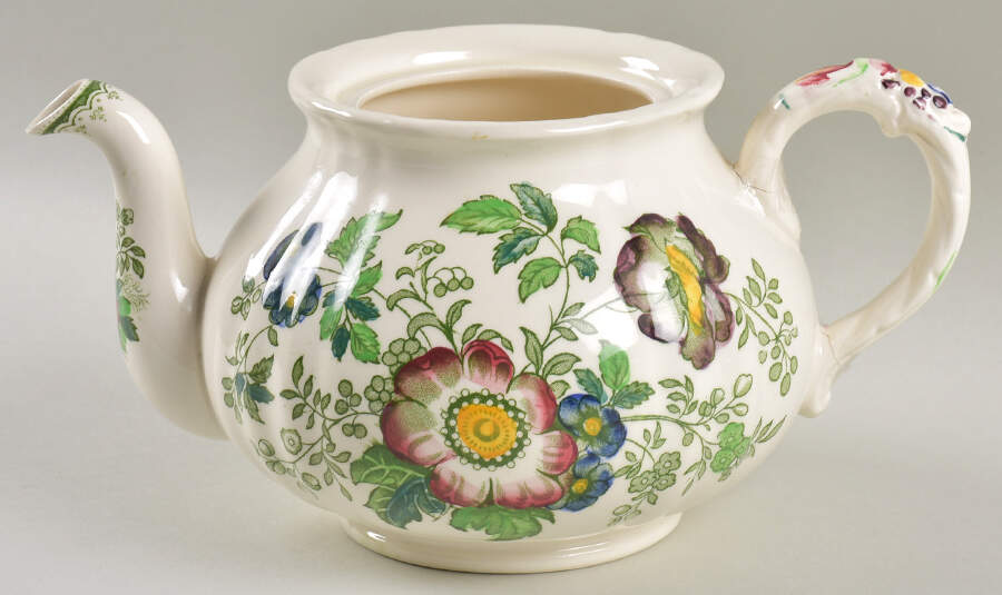 Paynsley Green Multicolor Teapot No Lid by Mason's-1
