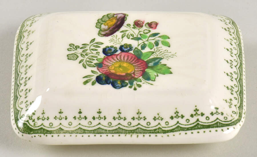 Paynsley Green Multicolor Lid for Fan Jar by Mason's-1
