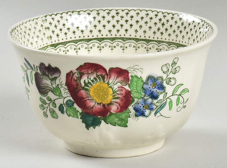 Paynsley Green Multicolor Cranberry Bowl by Mason's-1