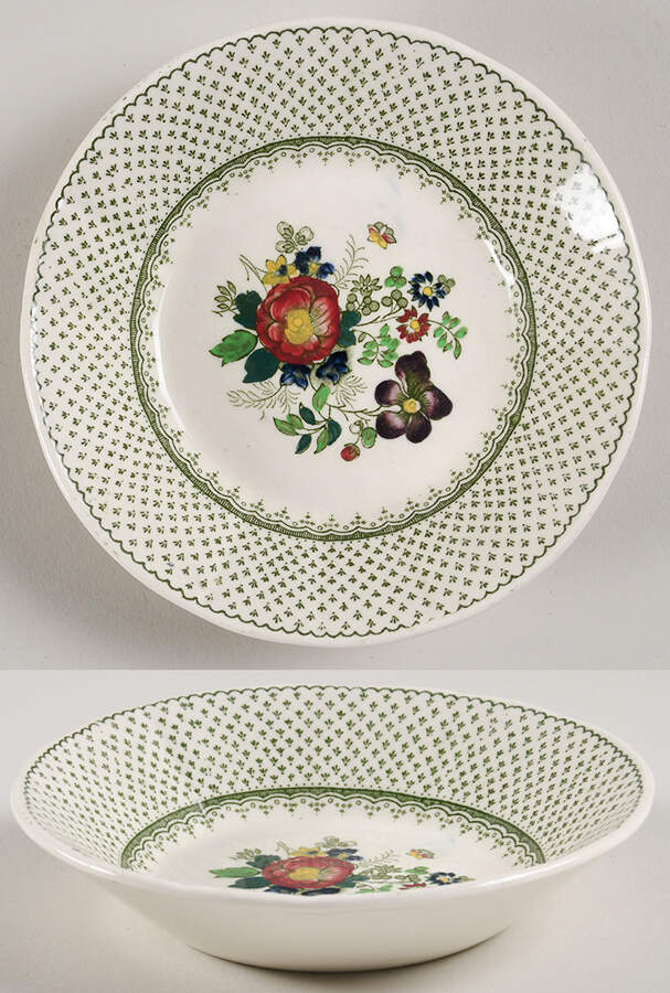 Paynsley Green Multicolor Fruit/Dessert (Sauce) Bowl by Mason's-1