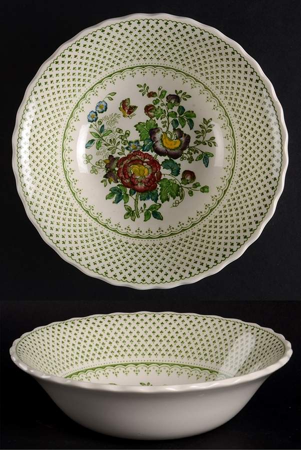 Paynsley Green Multicolor Coupe Cereal Bowl by Mason's-1
