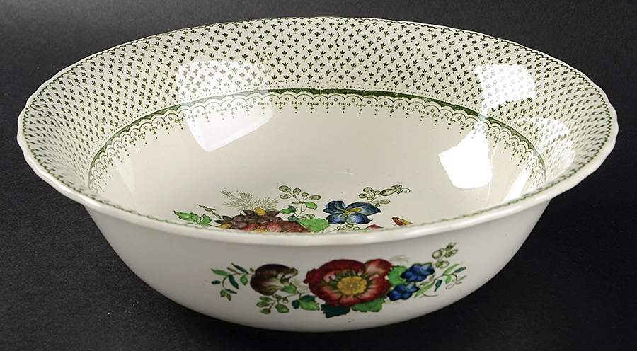 Paynsley Green Multicolor 9" Round Vegetable Bowl by Mason's-1