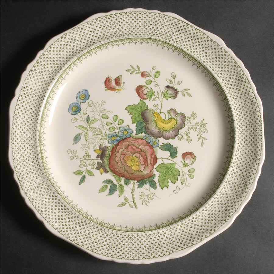 Paynsley Green Multicolor 13" Chop Plate (Round Platter) by Mason's-1