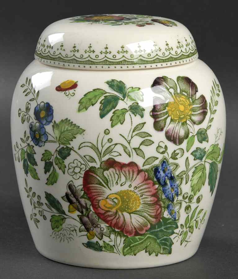 Paynsley Green Multicolor Small Ginger Jar & Lid by Mason's-1