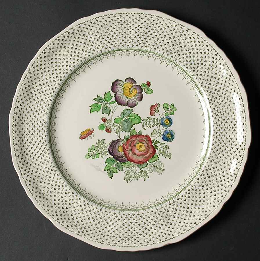 Paynsley Green Multicolor Dinner Plate by Mason's-1