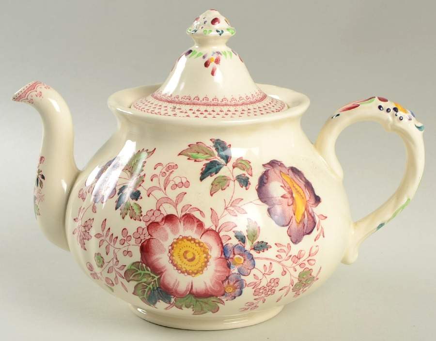 Paynsley Pink Teapot & Lid by Mason's-1