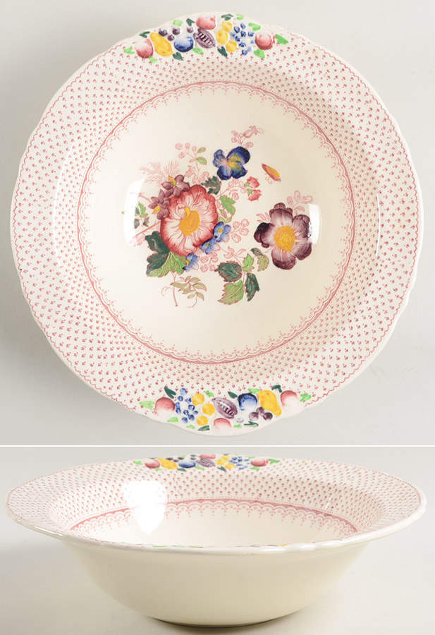 Paynsley Pink 9" Round Vegetable Bowl by Mason's-1