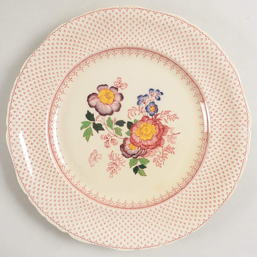 Paynsley Pink Luncheon Plate by Mason's-1