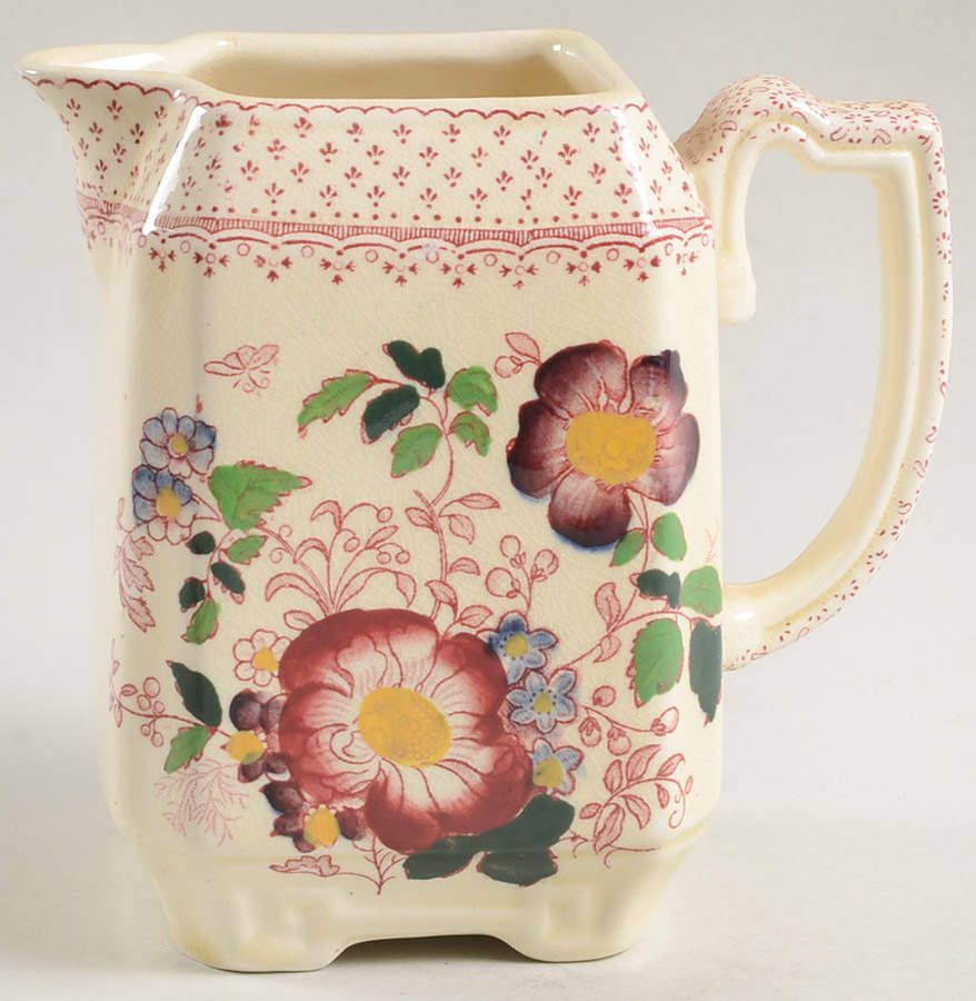 Paynsley Pink Square Creamer by Mason's-1