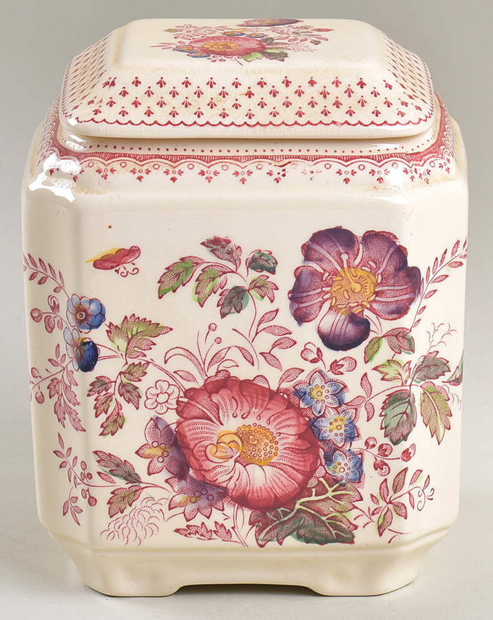 Paynsley Pink Tea Caddy & Lid by Mason's-1