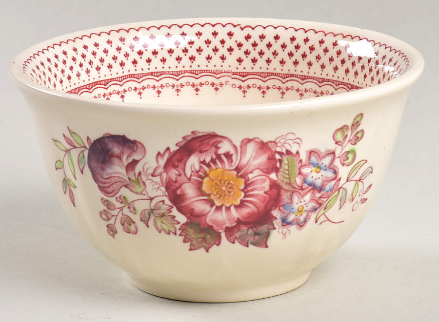 Paynsley Pink Cranberry Bowl by Mason's-1
